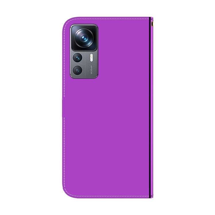 For Xiaomi 12T Pro Imitated Mirror Surface Flip Leather Phone Case