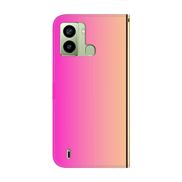 For Tecno Pop 6 Fingerprint Imitated Mirror Surface Flip Leather Phone Case