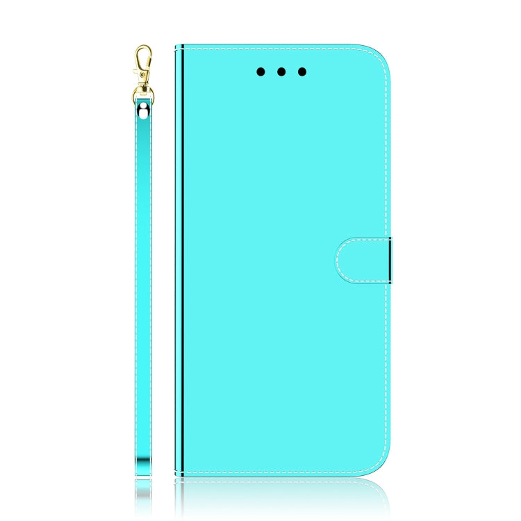 For Tecno Pop 6 Fingerprint Imitated Mirror Surface Flip Leather Phone Case