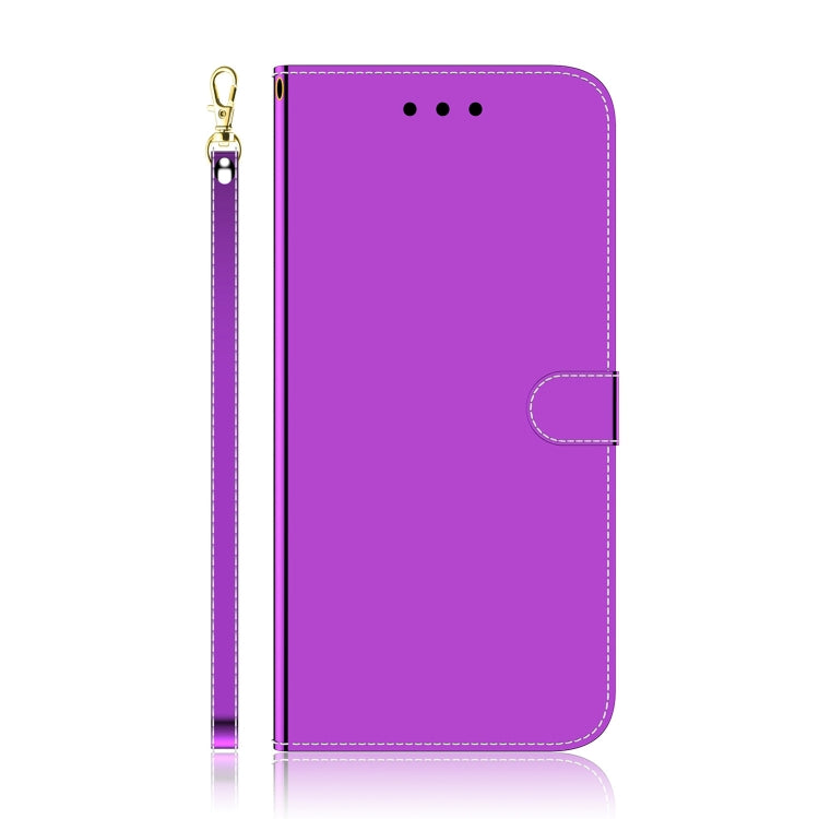For Tecno Pop 6 Fingerprint Imitated Mirror Surface Flip Leather Phone Case