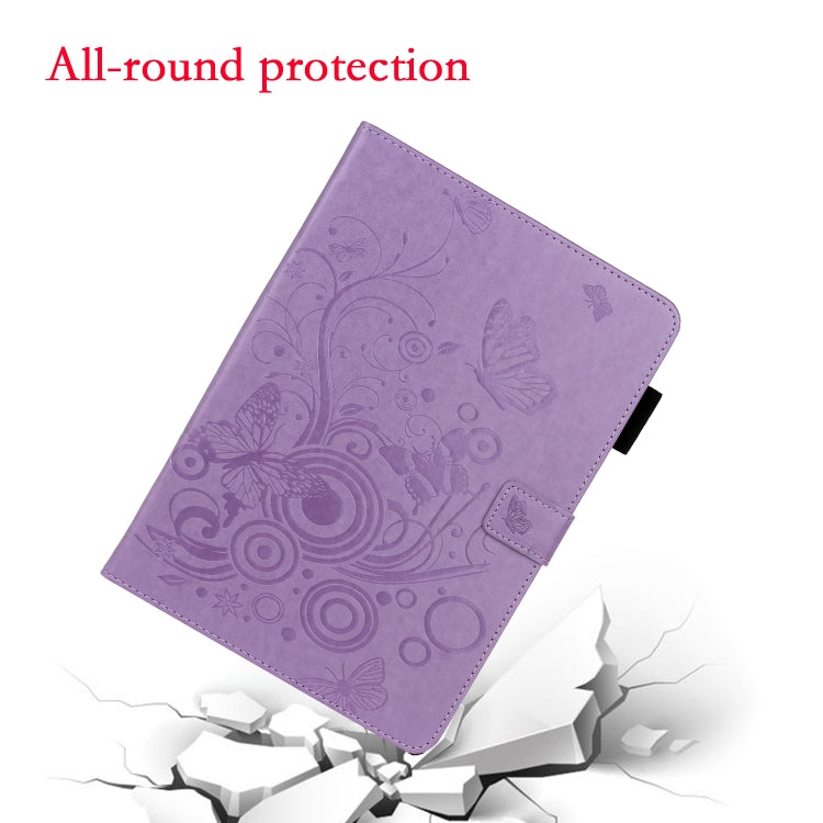 For iPad Pro 11 (2020) Butterflies Embossing Pattern Horizontal Flip Leather Tablet Case with Holder & Card Slot
