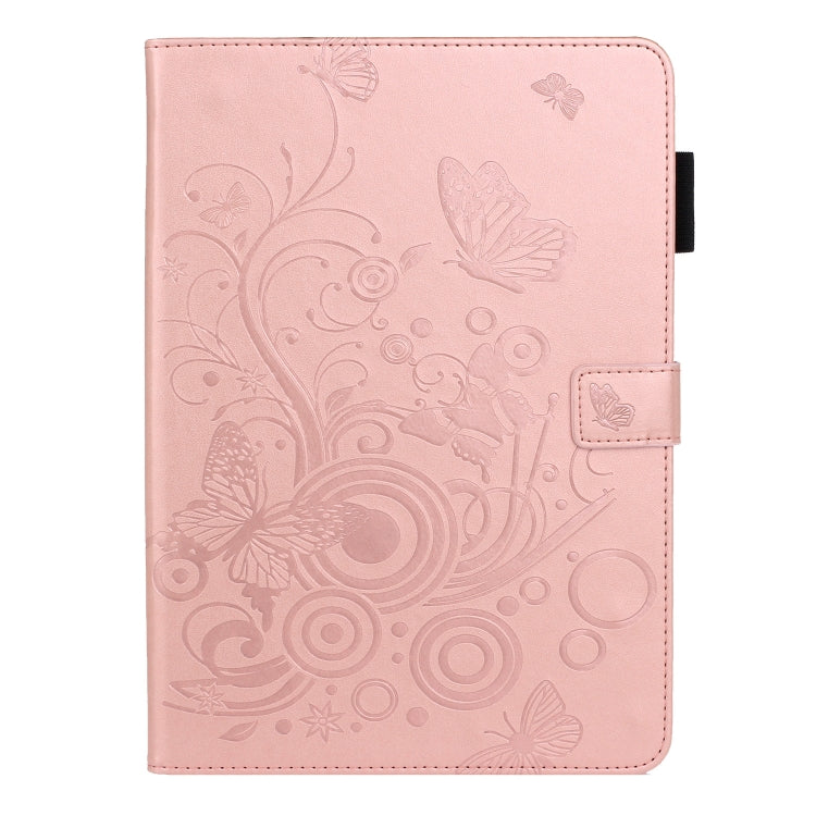 For iPad Pro 11 (2020) Butterflies Embossing Pattern Horizontal Flip Leather Tablet Case with Holder & Card Slot