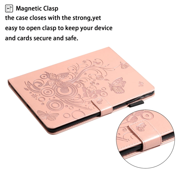 For iPad Pro 11 (2020) Butterflies Embossing Pattern Horizontal Flip Leather Tablet Case with Holder & Card Slot