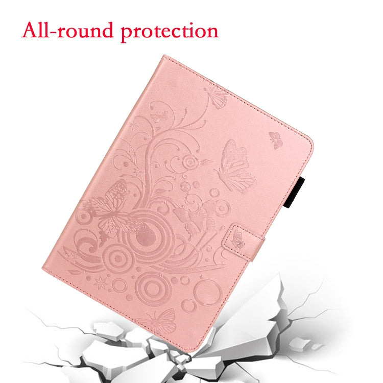 For iPad Pro 11 (2020) Butterflies Embossing Pattern Horizontal Flip Leather Tablet Case with Holder & Card Slot