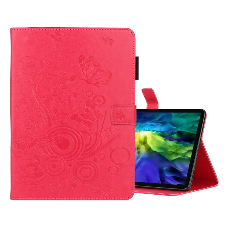 For iPad Pro 11 (2020) Butterflies Embossing Pattern Horizontal Flip Leather Tablet Case with Holder & Card Slot
