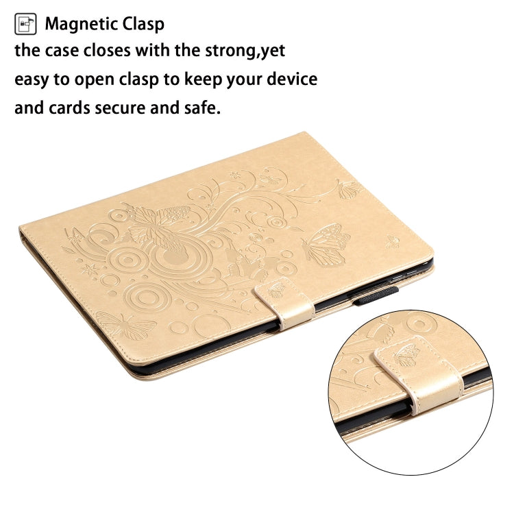 For iPad Pro 11 (2020) Butterflies Embossing Pattern Horizontal Flip Leather Tablet Case with Holder & Card Slot