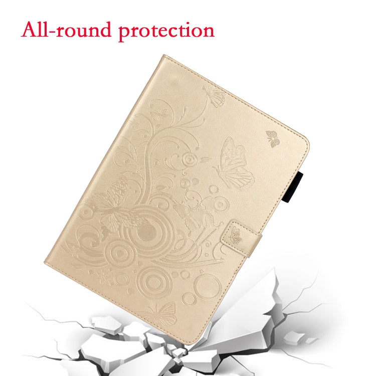 For iPad Pro 11 (2020) Butterflies Embossing Pattern Horizontal Flip Leather Tablet Case with Holder & Card Slot
