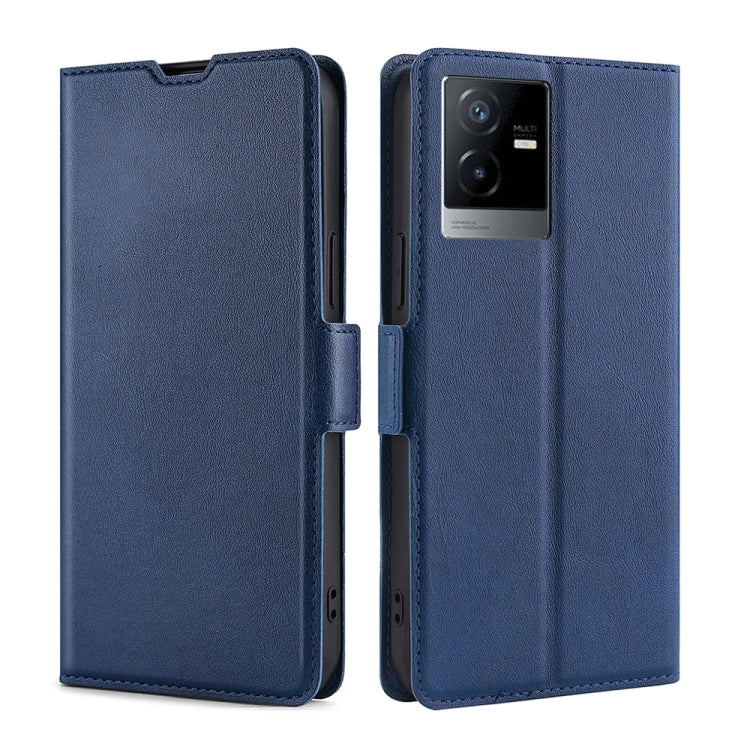 For vivo T2x 5G/Y73t/iQOO Z6x Ultra-thin Voltage Side Buckle Horizontal Flip Leather Phone Case