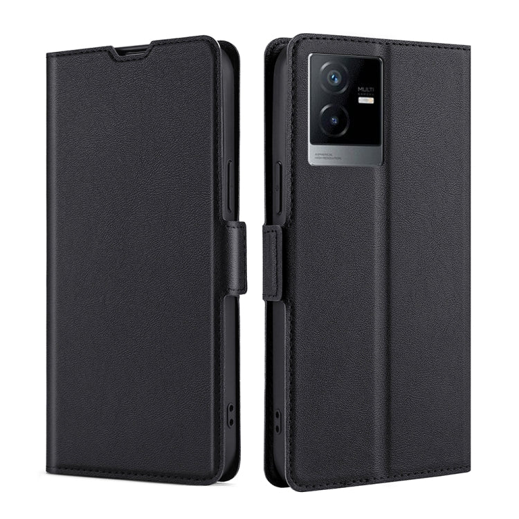 For vivo T2x 5G/Y73t/iQOO Z6x Ultra-thin Voltage Side Buckle Horizontal Flip Leather Phone Case