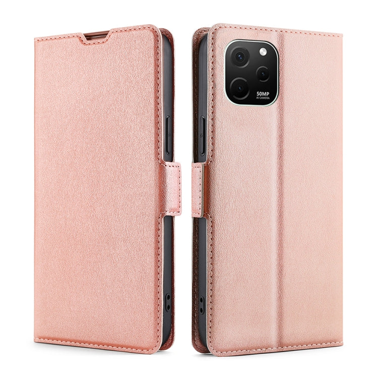 For Huawei nova Y61 Ultra-thin Voltage Side Buckle Horizontal Flip Leather Phone Case