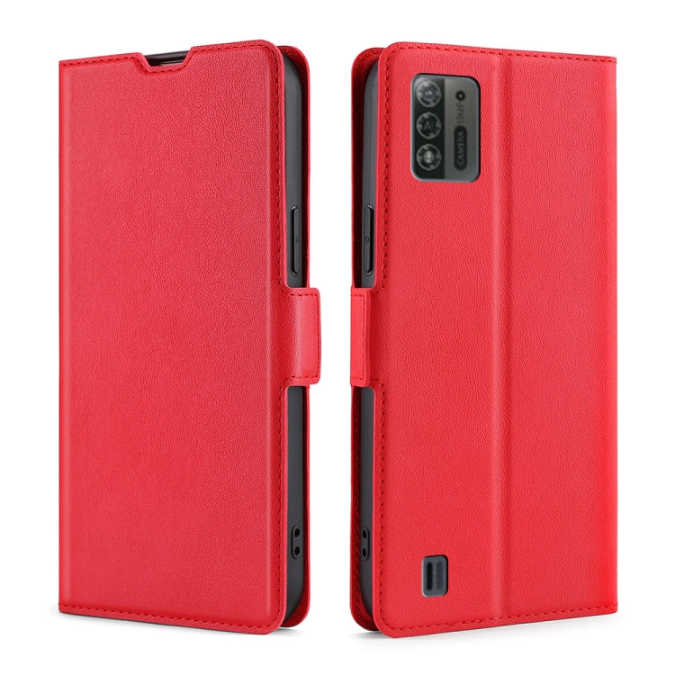 For ZTE Blade A52 Lite Ultra-thin Voltage Side Buckle Horizontal Flip Leather Phone Case