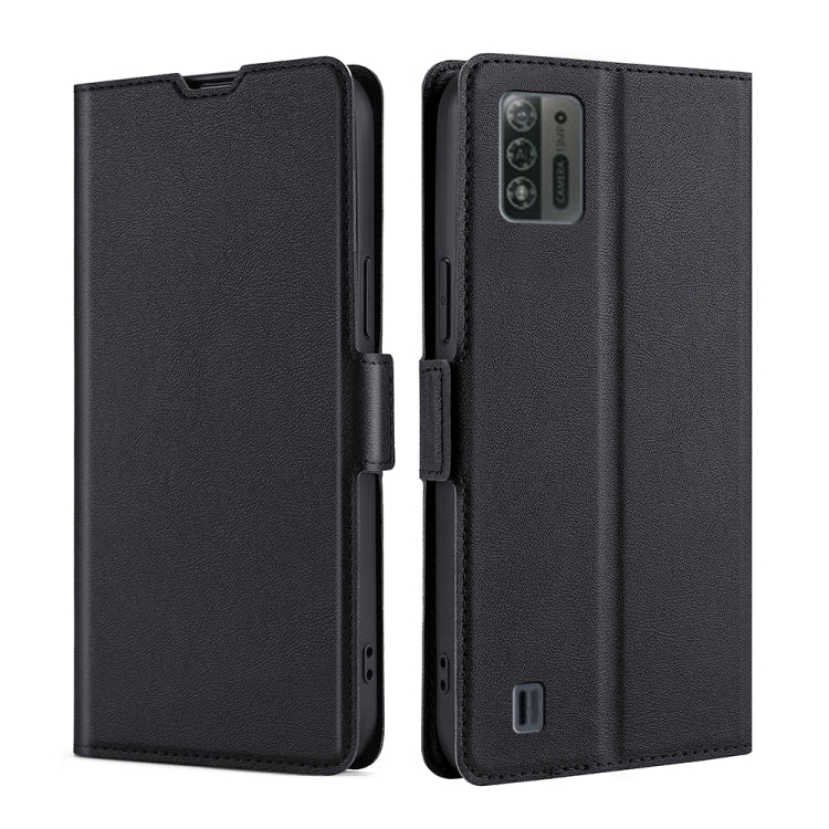 For ZTE Blade A52 Lite Ultra-thin Voltage Side Buckle Horizontal Flip Leather Phone Case
