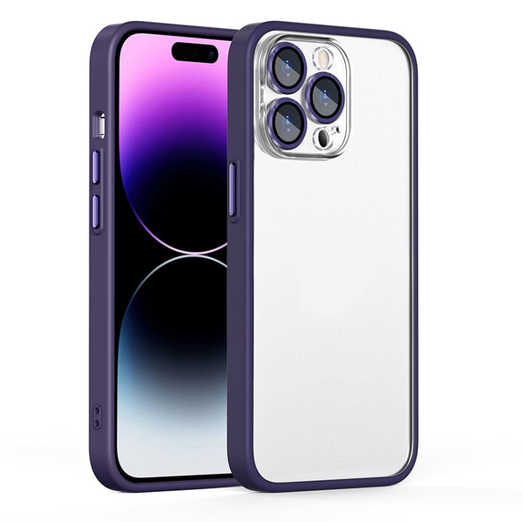 For iPhone 14 Pro Max Cat Eyes Metal Camera Lens Shockproof Protective Phone Case