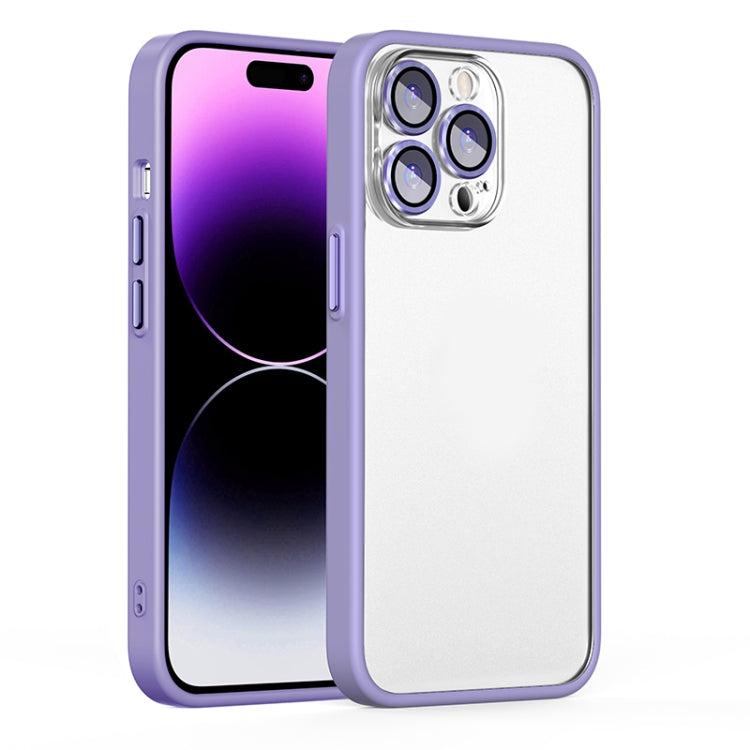 For iPhone 14 Pro Cat Eyes Metal Camera Lens Shockproof Protective Phone Case