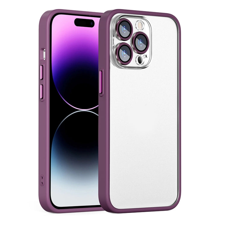 For iPhone 14 Pro Cat Eyes Metal Camera Lens Shockproof Protective Phone Case