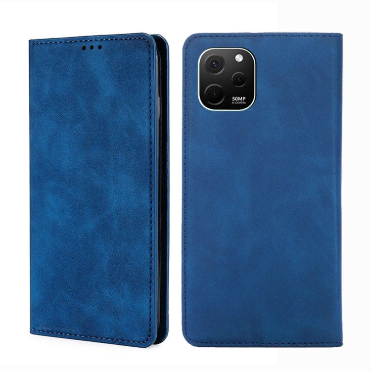 For Huawei nova Y61 Skin Feel Magnetic Horizontal Flip Leather Phone Case