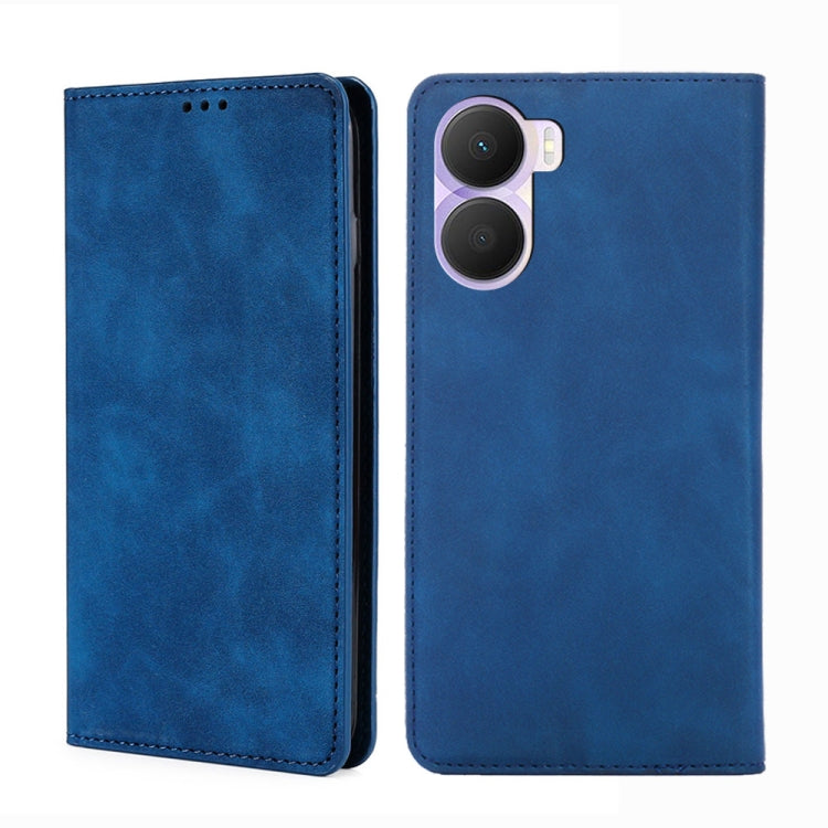 For Honor Play 40 Plus Skin Feel Magnetic Horizontal Flip Leather Phone Case