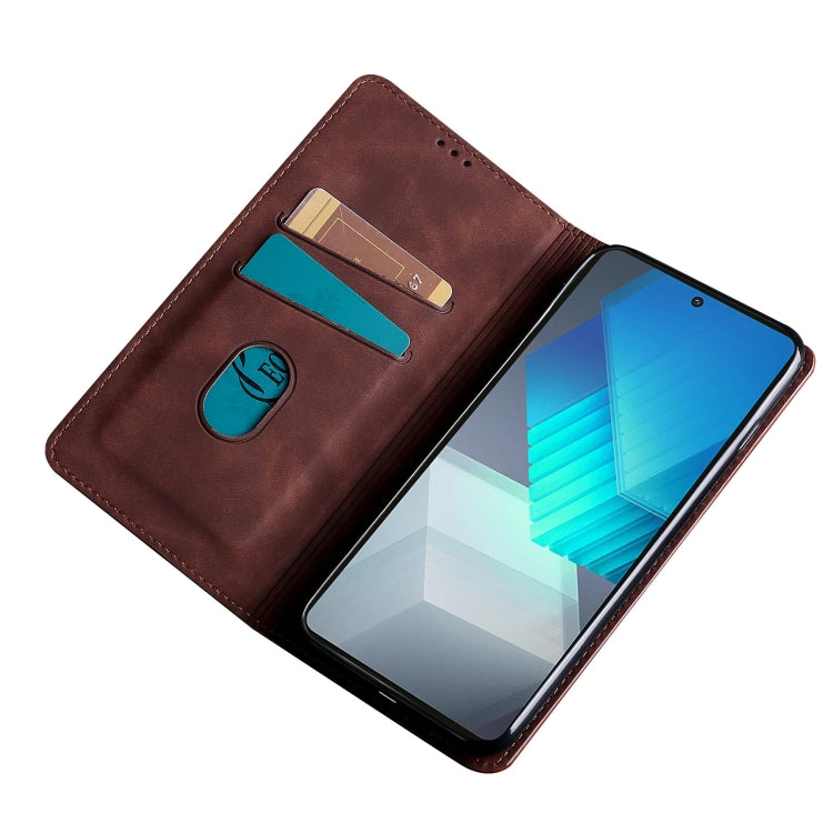For Nokia X30 5G Skin Feel Magnetic Horizontal Flip Leather Phone Case