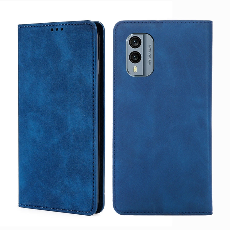 For Nokia X30 5G Skin Feel Magnetic Horizontal Flip Leather Phone Case