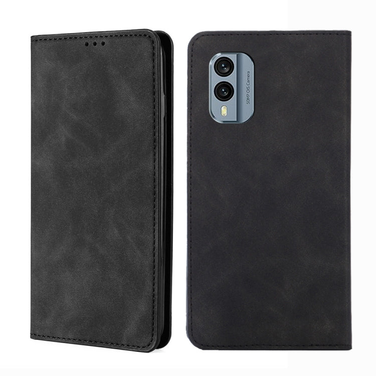 For Nokia X30 5G Skin Feel Magnetic Horizontal Flip Leather Phone Case
