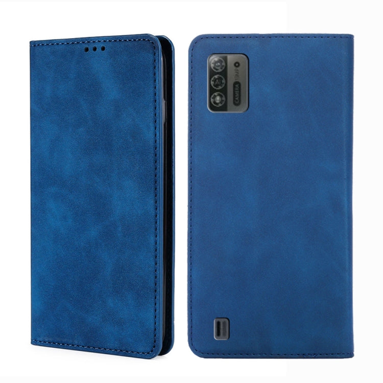 For ZTE Blade A52 Lite Skin Feel Magnetic Horizontal Flip Leather Phone Case