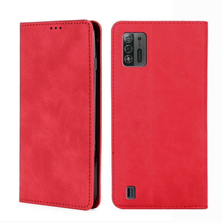 For ZTE Blade A52 Lite Skin Feel Magnetic Horizontal Flip Leather Phone Case