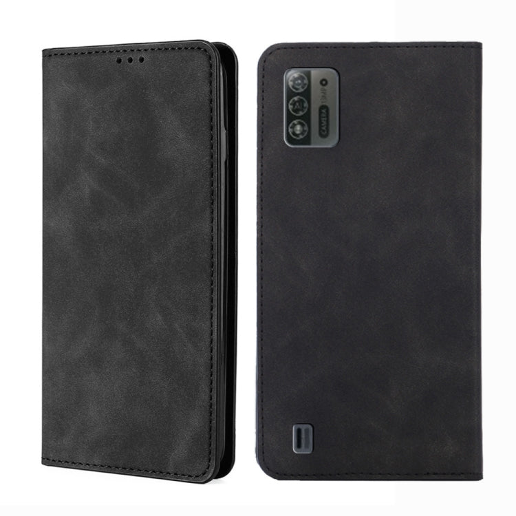 For ZTE Blade A52 Lite Skin Feel Magnetic Horizontal Flip Leather Phone Case