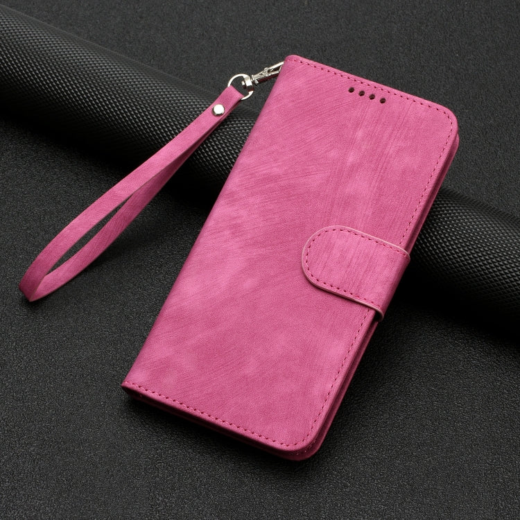For iPhone 13 mini Dual-Fold Stripe Texture Buckle Leather Phone Case
