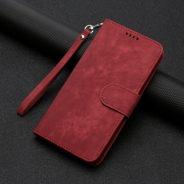 For iPhone 13 mini Dual-Fold Stripe Texture Buckle Leather Phone Case