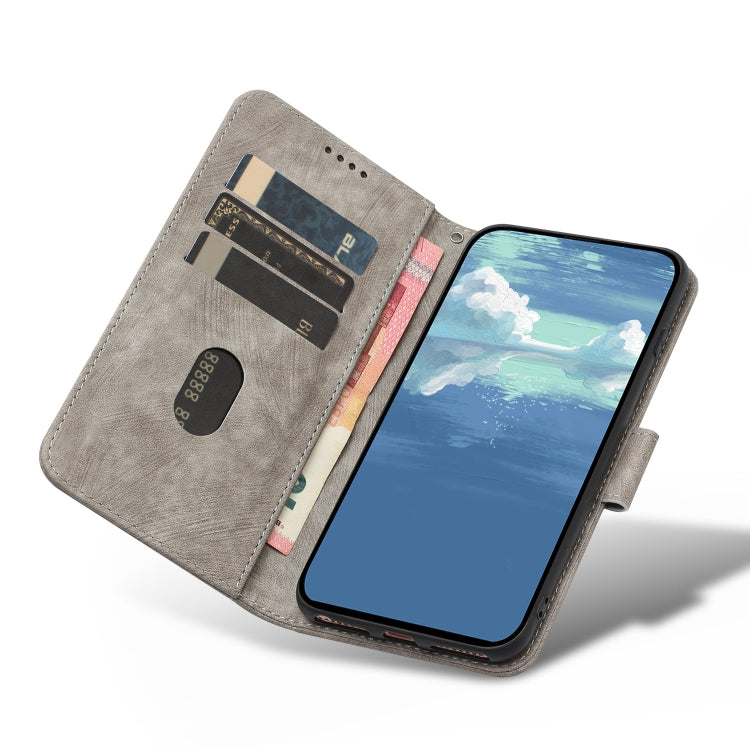 For iPhone 12 Pro Max Dual-Fold Stripe Texture Buckle Leather Phone Case