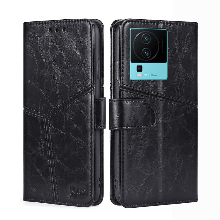 For vivo iQOO Neo7 Geometric Stitching Horizontal Flip Leather Phone Case