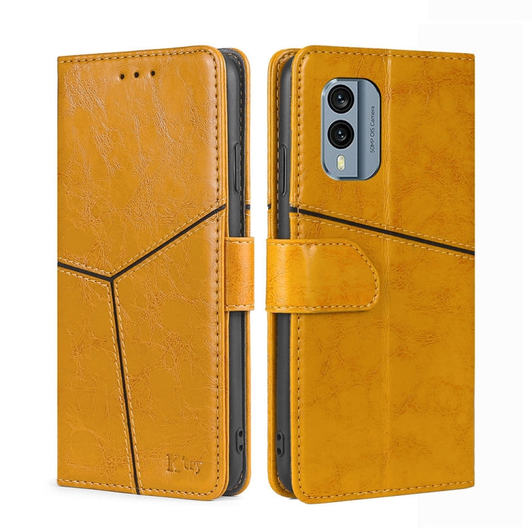 For Nokia X30 5G Geometric Stitching Horizontal Flip Leather Phone Case