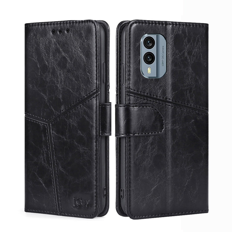 For Nokia X30 5G Geometric Stitching Horizontal Flip Leather Phone Case