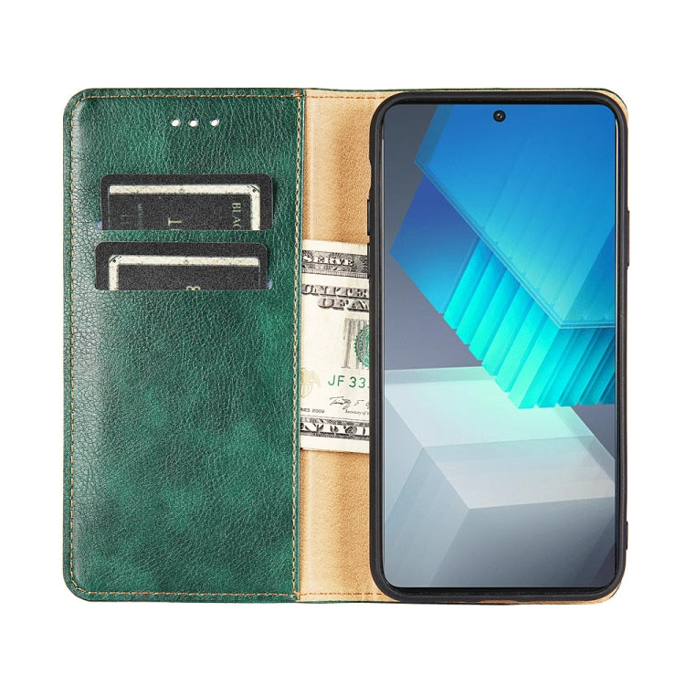 For vivo iQOO Neo7 Gloss Oil Solid Color Magnetic Leather Phone Case