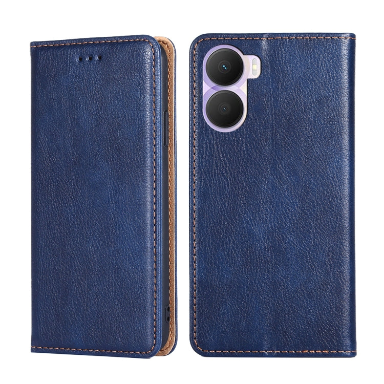 For Honor Play 40 Plus Gloss Oil Solid Color Magnetic Leather Phone Case