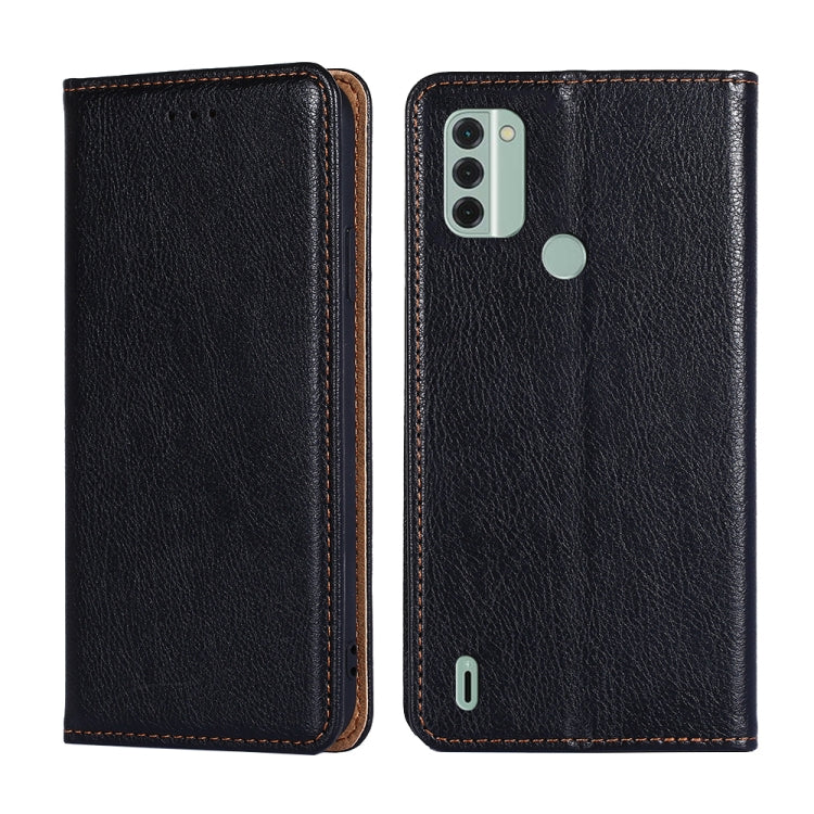 For Nokia C31 Gloss Oil Solid Color Magnetic Leather Phone Case