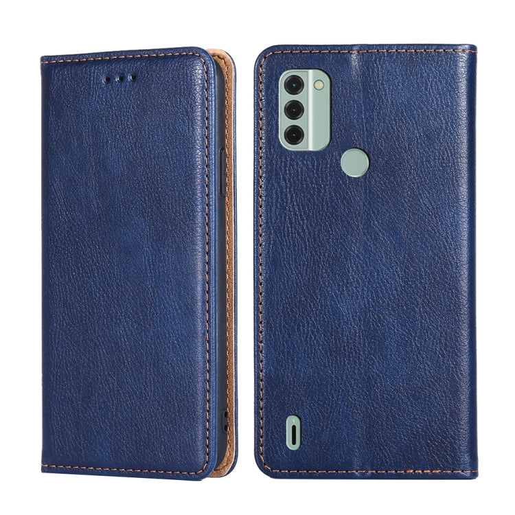 For Nokia C31 Gloss Oil Solid Color Magnetic Leather Phone Case