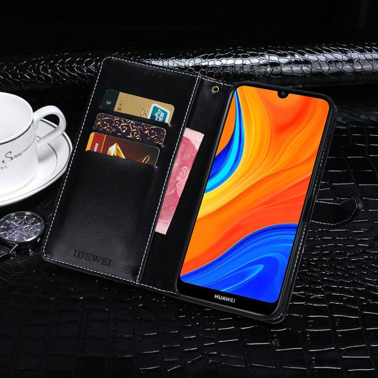 For Huawei Y6s idewei Crocodile Texture Horizontal Flip Leather Case with Holder & Card Slots & Wallet