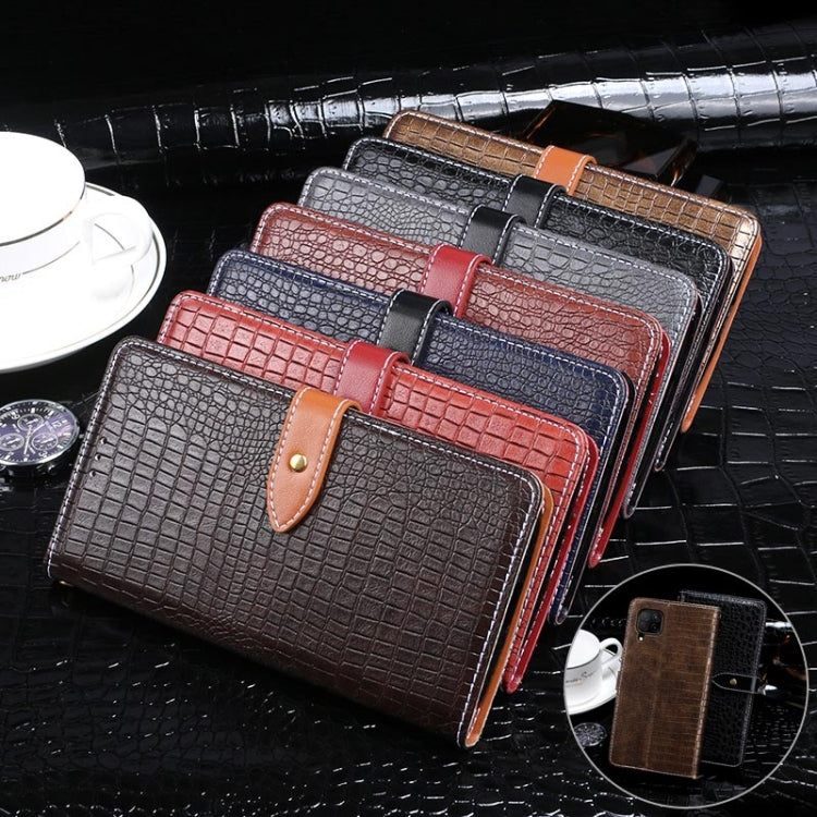 For Huawei P40 Lite idewei Crocodile Texture Horizontal Flip Leather Case with Holder & Card Slots & Wallet