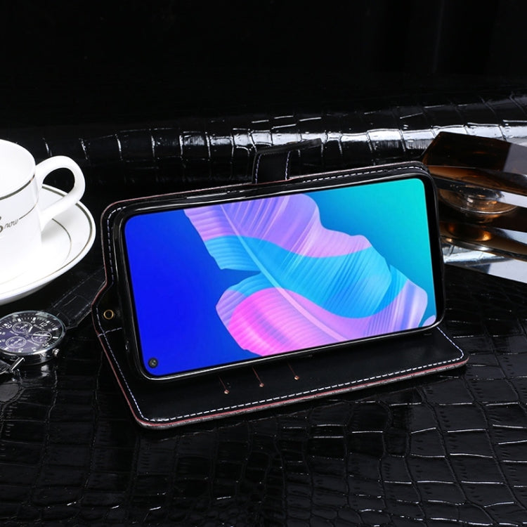 For Huawei P40 Lite E idewei Crocodile Texture Horizontal Flip Leather Case with Holder & Card Slots & Wallet