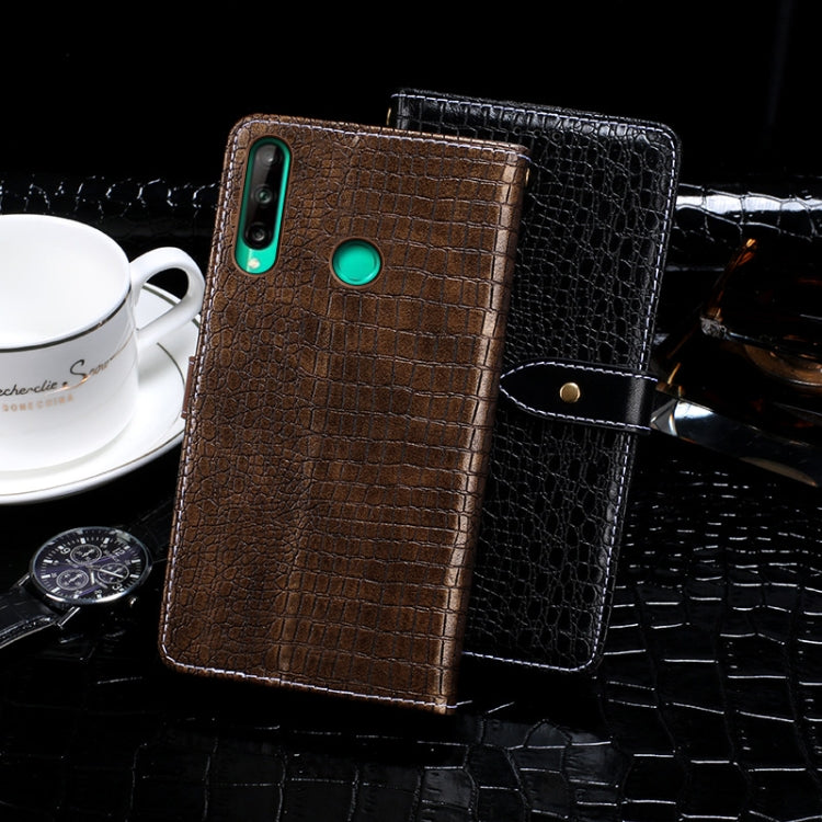 For Huawei P40 Lite E idewei Crocodile Texture Horizontal Flip Leather Case with Holder & Card Slots & Wallet