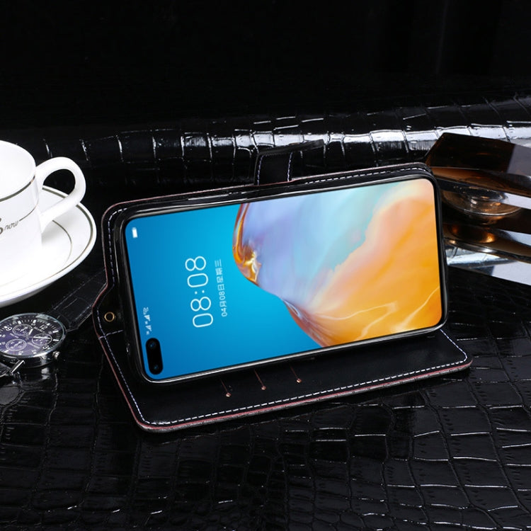 For Huawei P40 idewei Crocodile Texture Horizontal Flip Leather Case with Holder & Card Slots & Wallet