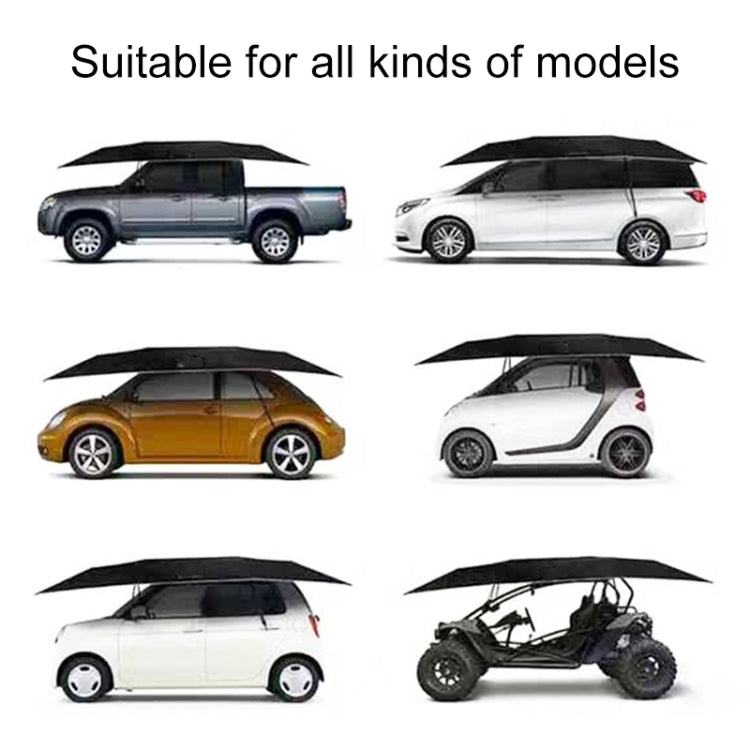 Semi-automatic Awning Tent Car Smart Insulated Cover Outdoor Waterproof Folded Portable Canopy Cover Shelter, Size:4.5 x 2.3m