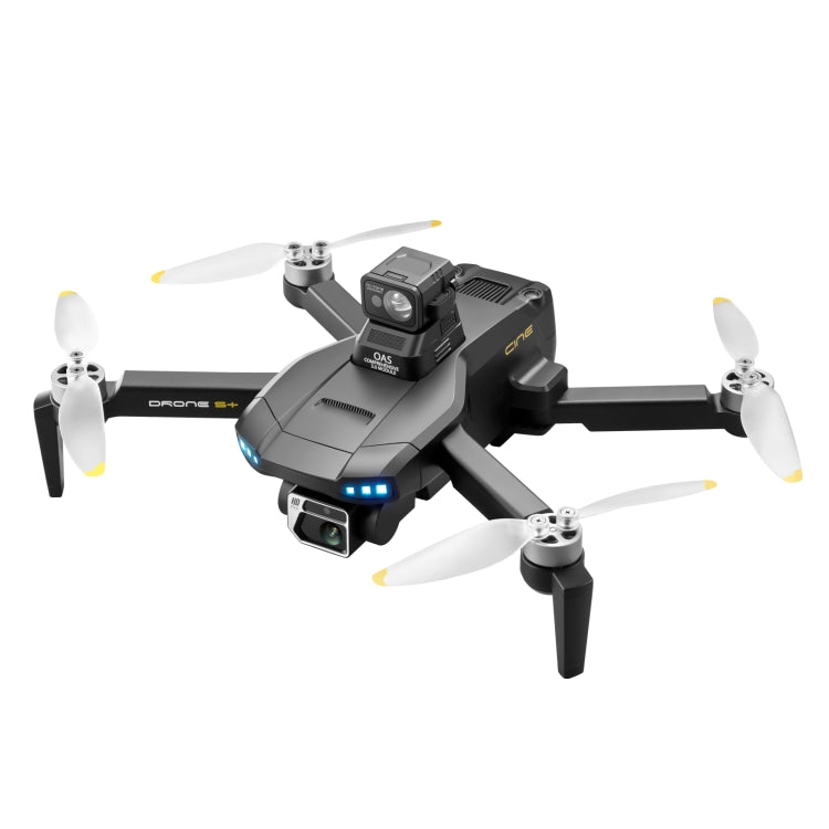 LSRC-S+ 5GHz 6K Dual Camera GPS Aerial RC Drone Quadcopter, Model:Laser Obstacle Avoidance(Black)