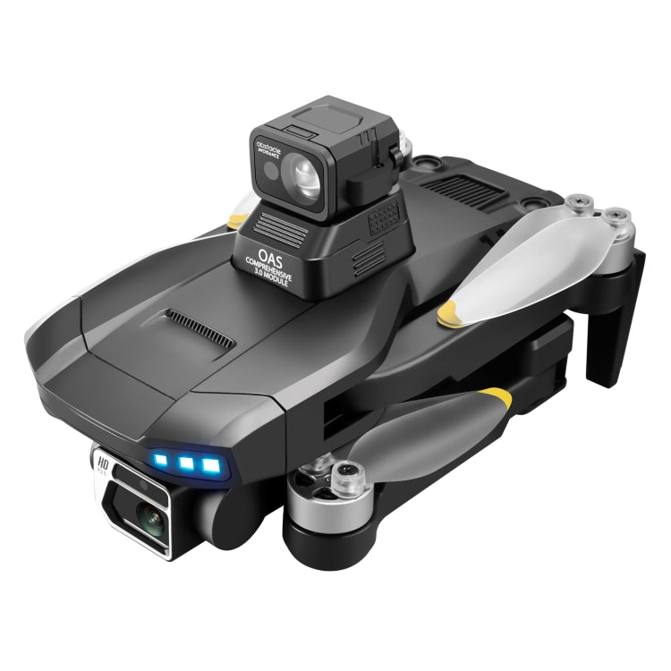 LSRC-S+ 5GHz 6K Dual Camera GPS Aerial RC Drone Quadcopter, Model:Laser Obstacle Avoidance(Black)