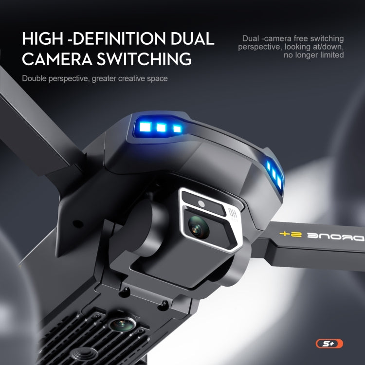 LSRC-S+ 5GHz 6K Dual Camera GPS Aerial RC Drone Quadcopter, Model:Laser Obstacle Avoidance(Black)