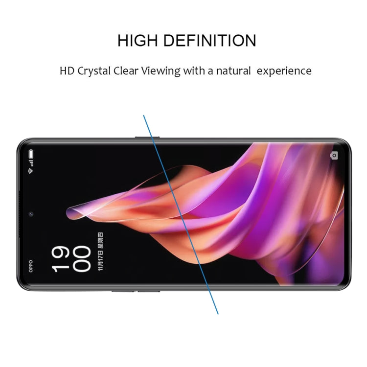 For OPPO Reno9 25pcs 3D Curved Edge Full Screen Tempered Glass Film
