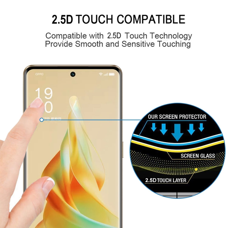 For OPPO Reno9 Pro 25pcs 3D Curved Edge Full Screen Tempered Glass Film