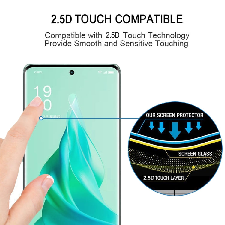 For OPPO Reno9 Pro+ 25pcs 3D Curved Edge Full Screen Tempered Glass Film