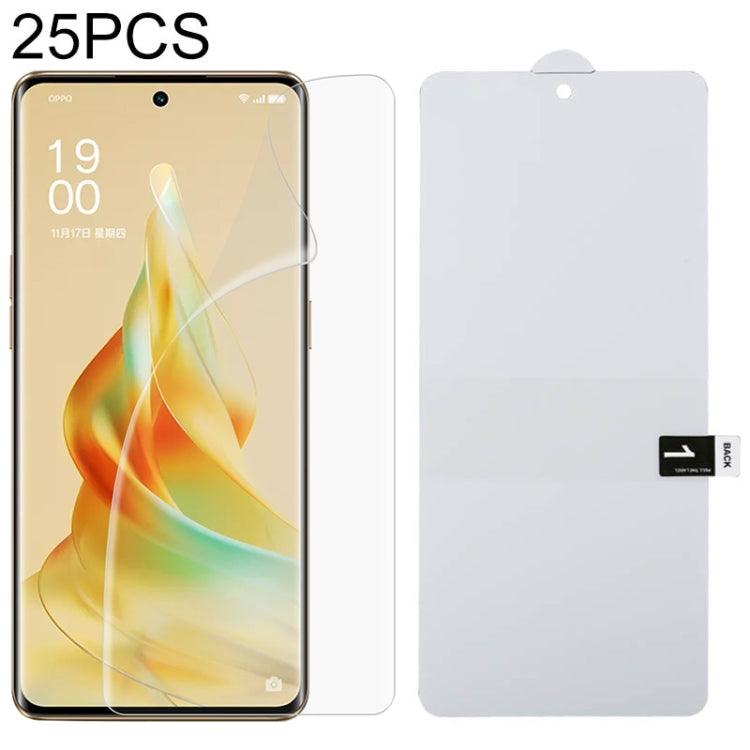 For OPPO Reno9 Pro 25pcs Full Screen Explosion-proof Hydrogel Film